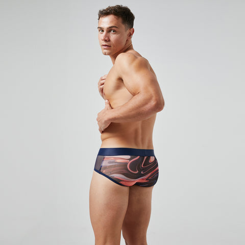 The Printed Tulle Brief